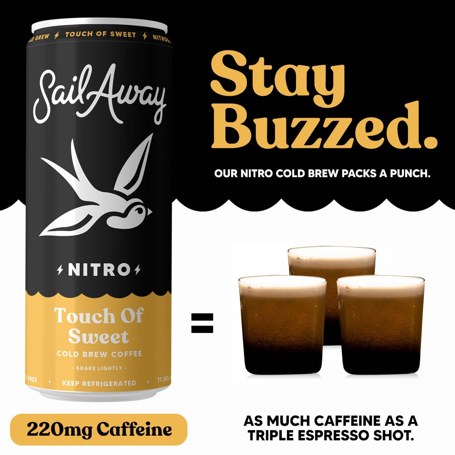 Cold Brew Coffee Cans - Touch of Sweet