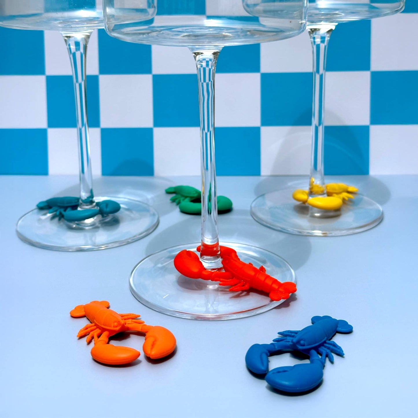 PARTY PINCHERS - Lobster Drink Markers - Set of 6