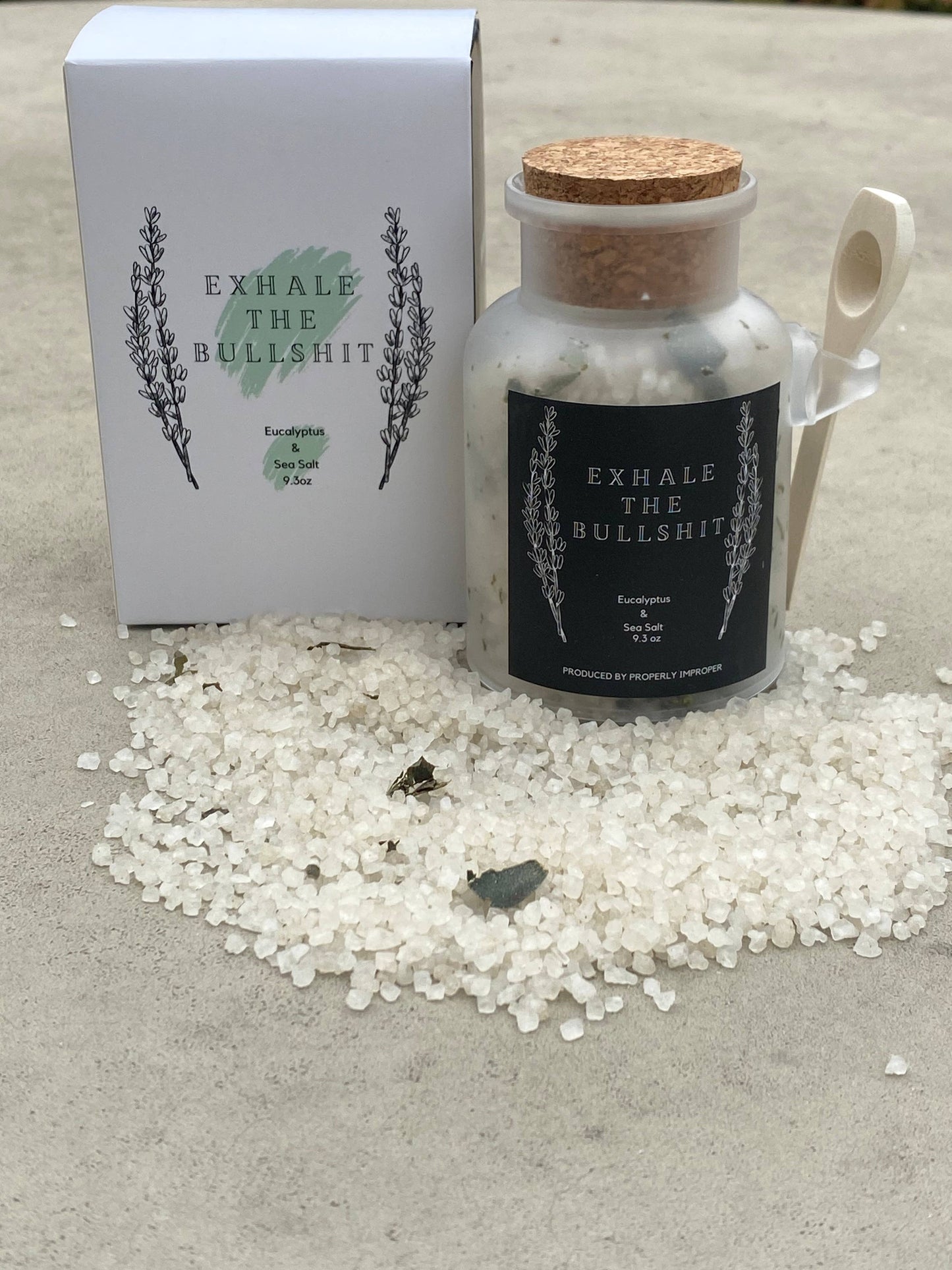 Exhale The Bullshit - Eucalyptus & Sea Salt Bath Salts