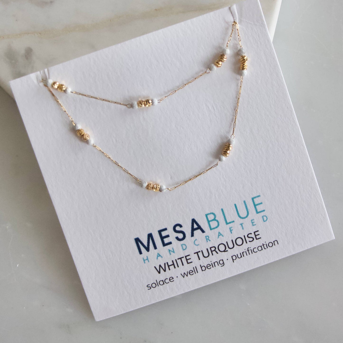 Gemstone Round Beaded Necklace