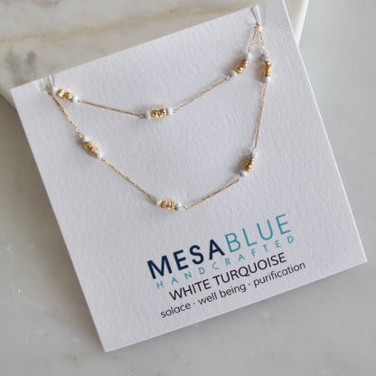 Gemstone Round Beaded Necklace