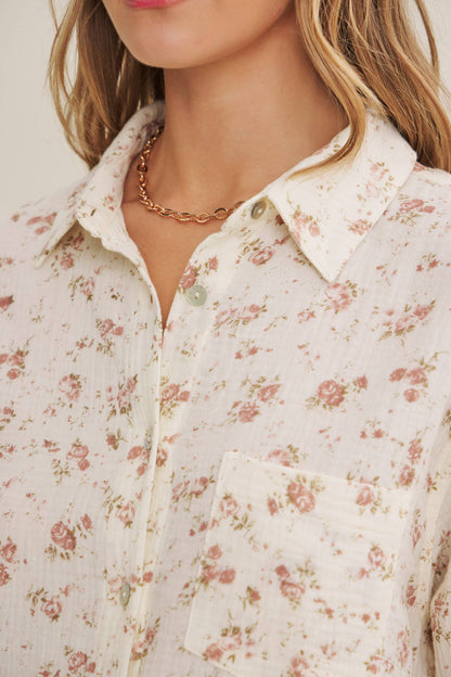 Soft Wind Floral Top