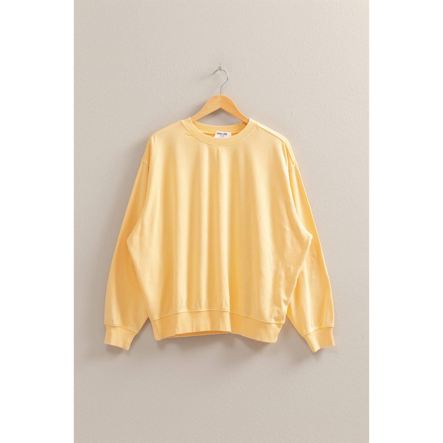 Drop Shoulders Relaxed Crew Neck Sweatshirt