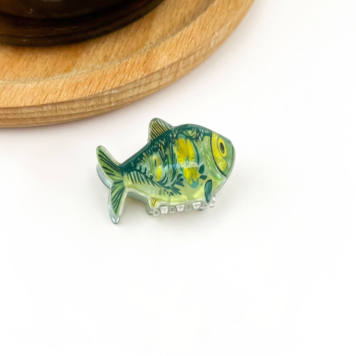 Green Sardine Hair Clip