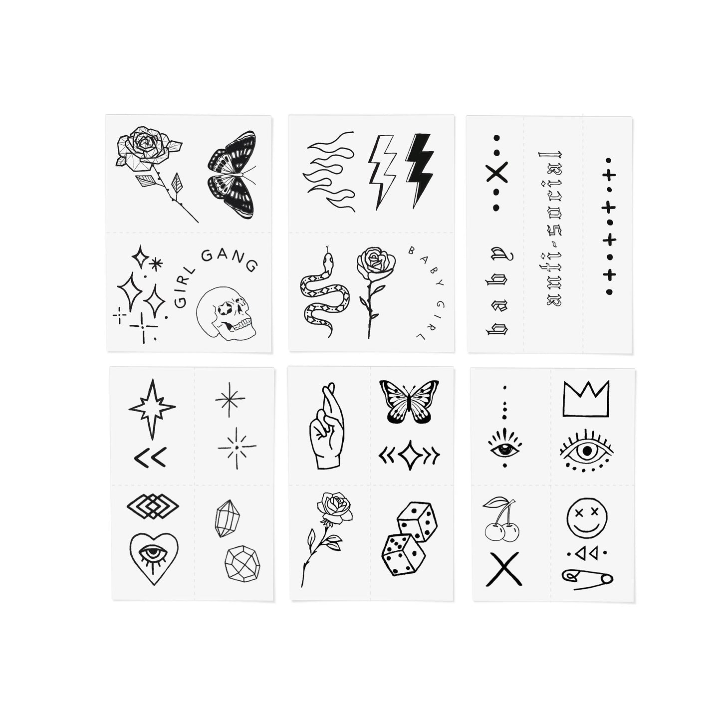 Bad Babe Temporary Tattoo Pack