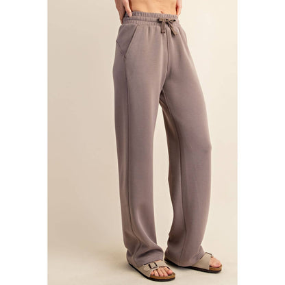 MODAL POLY SPAN SCUBA STRAIGHT PANT