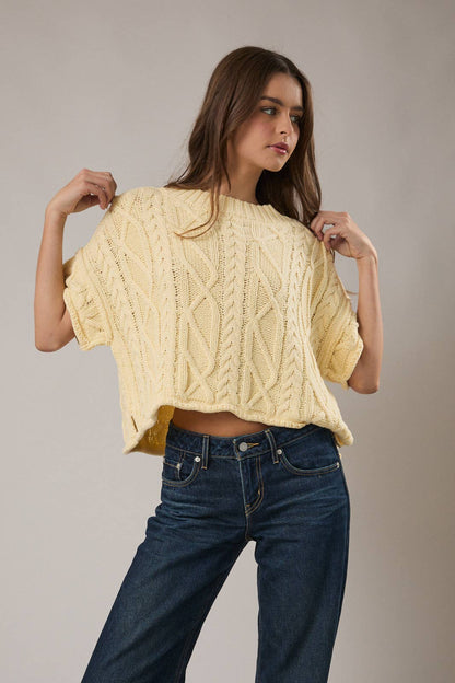Relaxed Coastal Cable Knit