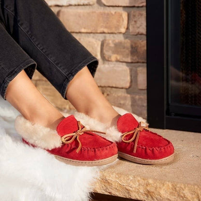 Women's Alpine Cozy Sheepskin Suede Slipper House Shoe