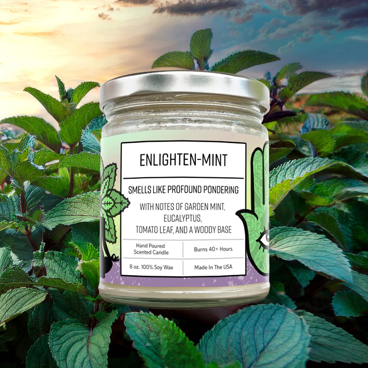 Enlighten Mint Candle