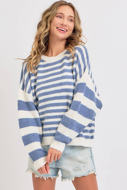 The Coziest Striped Sweater