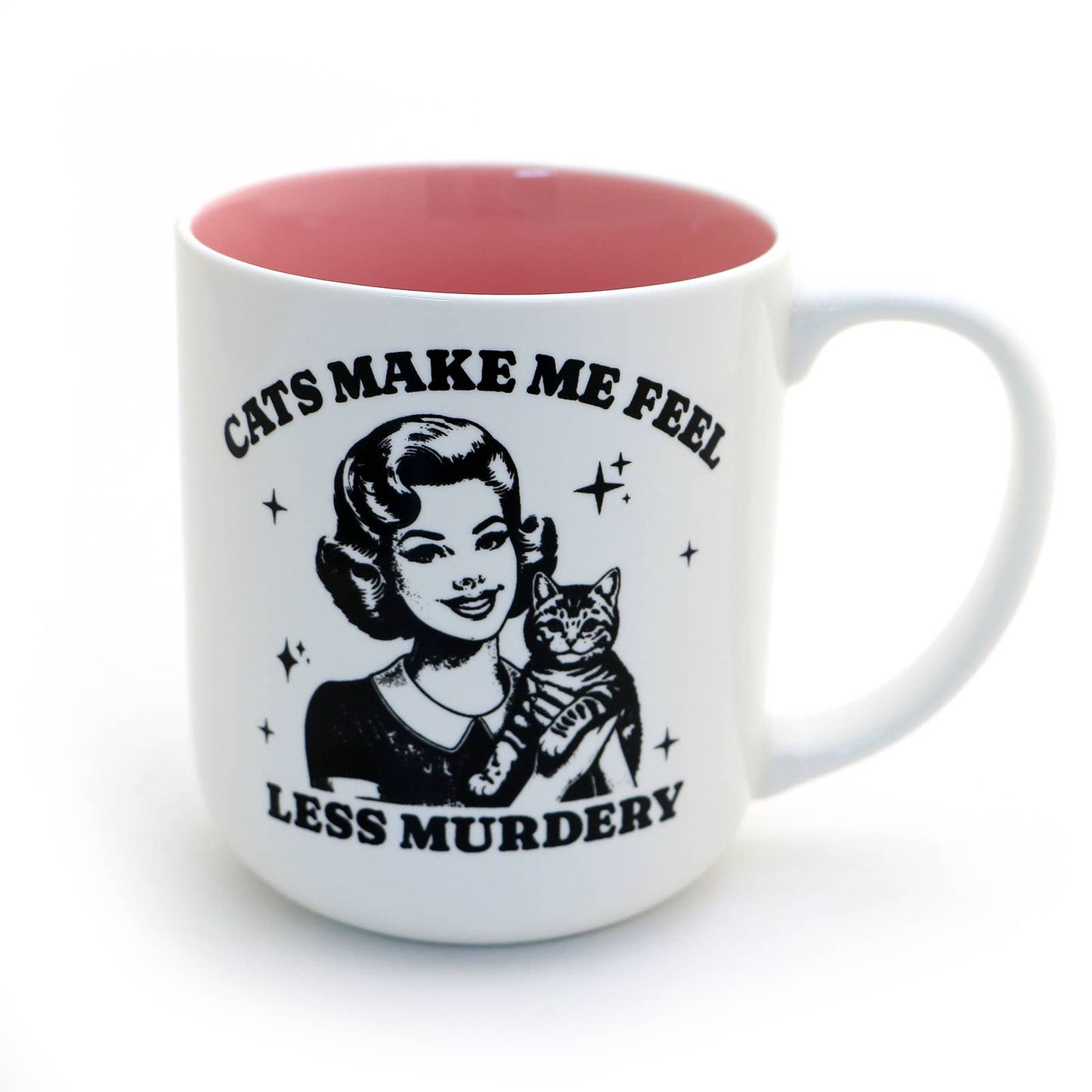 Cats Make Me Feel less Murdery Mug