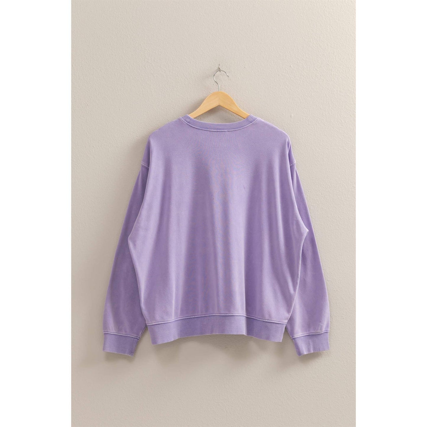 Drop Shoulders Relaxed Crew Neck Sweatshirt