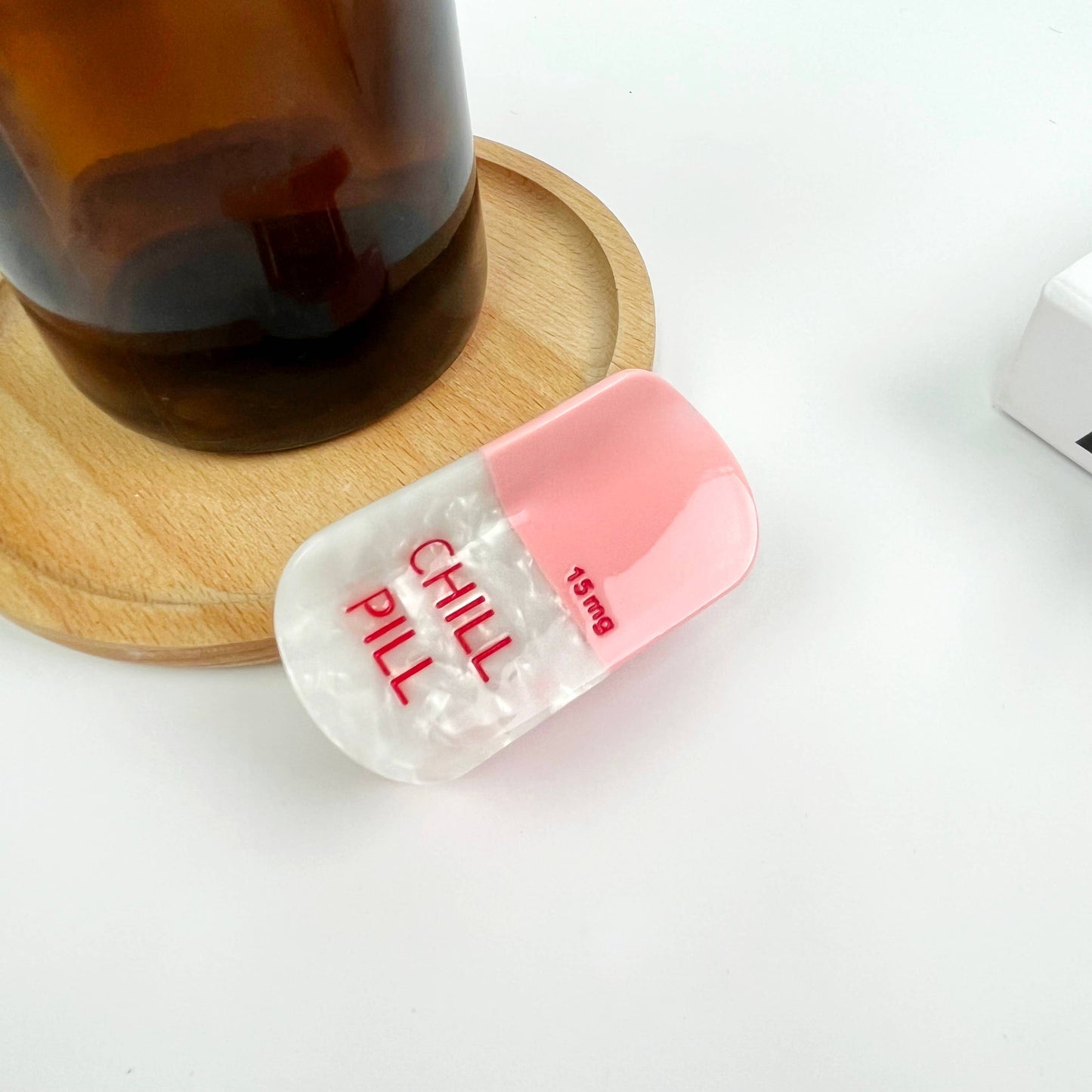 Acetate Pill Hair Clips