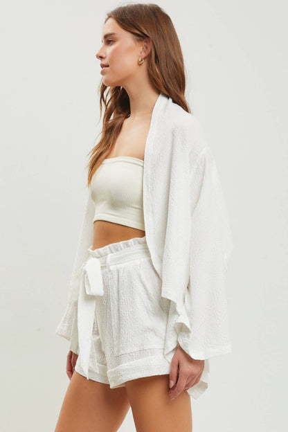 Evelyn Scallop Cover Up Top