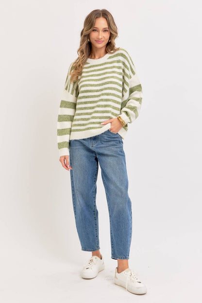 The Coziest Striped Sweater