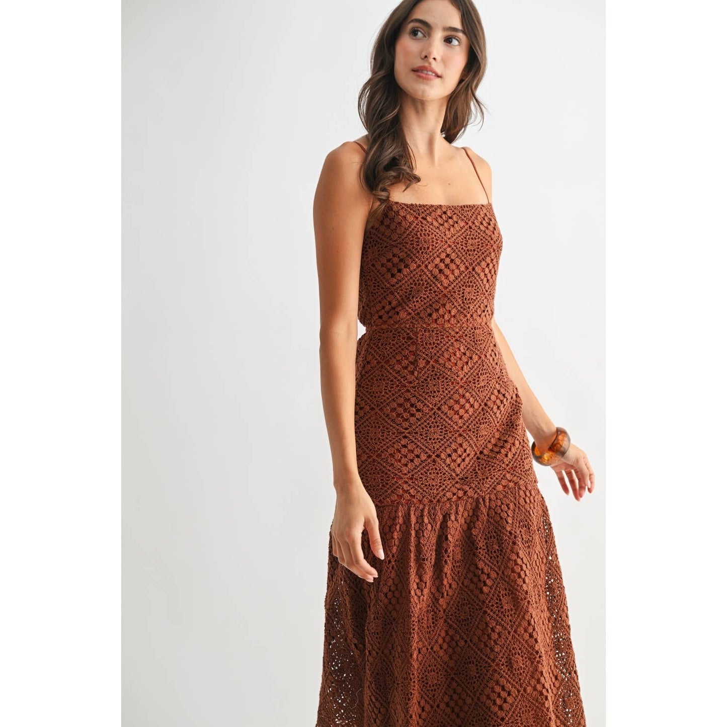 Handcrafted Crochet Midi Dress
