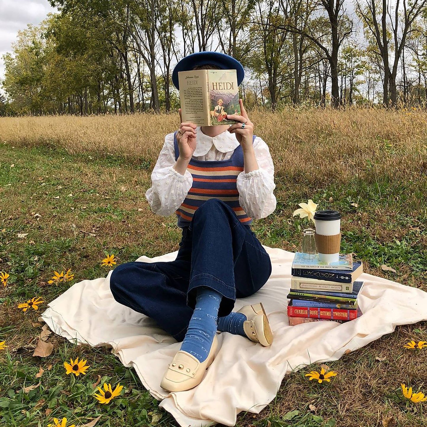 Socks that Give Books (Blue Glasses)