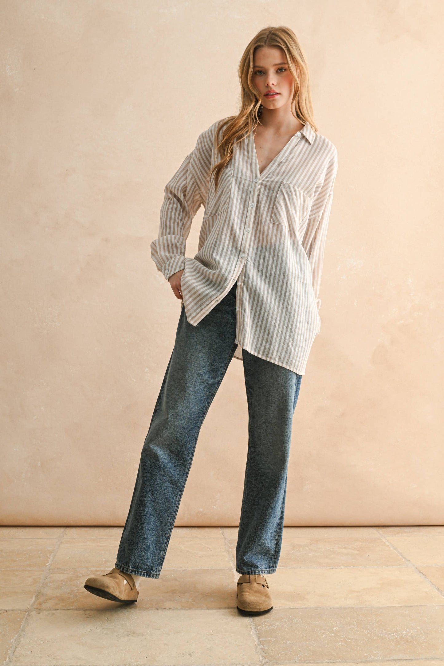 Timeless Striped Button Down Shirt