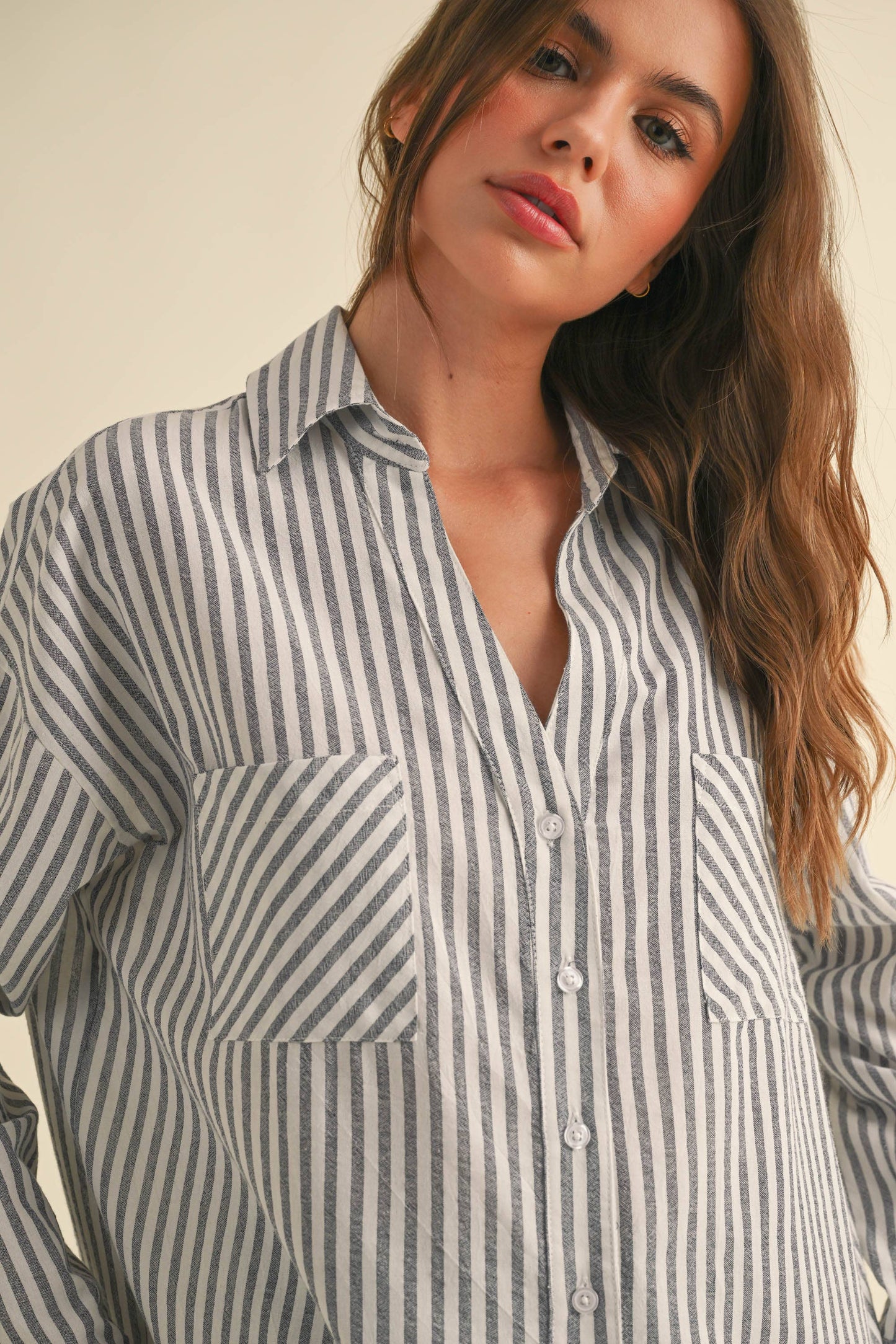 Laid-Back Luxe Stripe Shirt