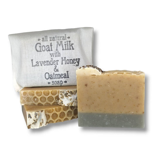 Bar Soap - Goat Milk with Lavender, Honey, & Oatmeal