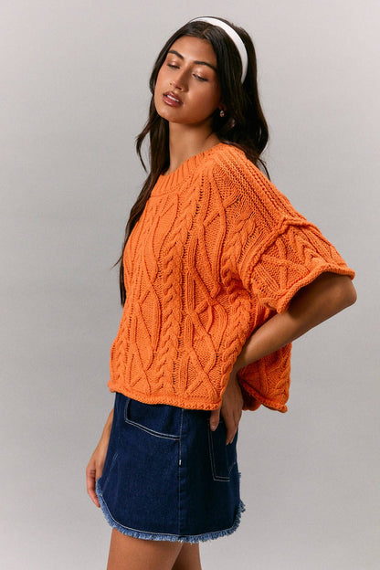 Relaxed Coastal Cable Knit