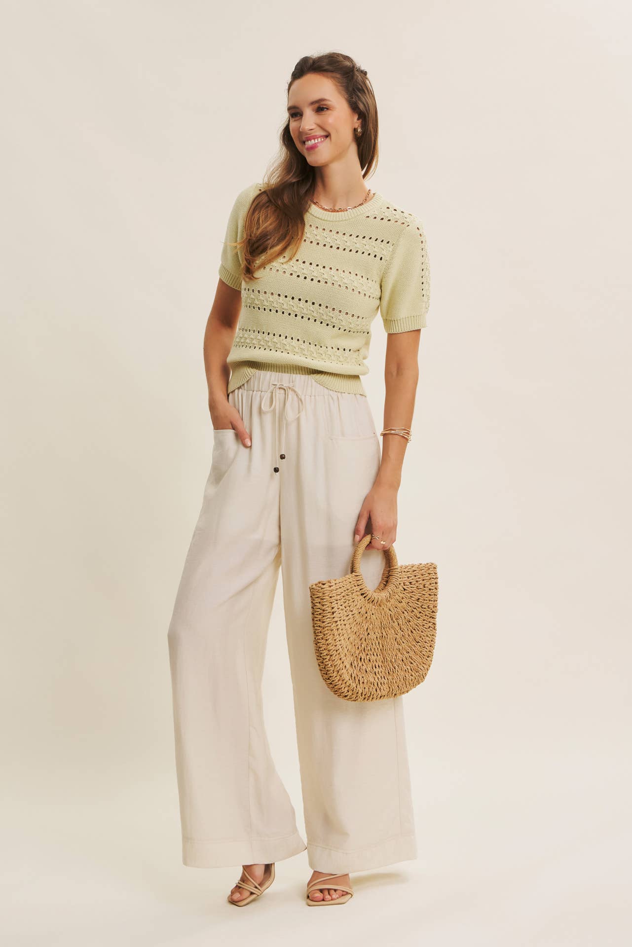 Vintage Breeze Pointelle Sweater