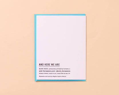 Letterpress Happy New Home Card