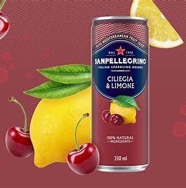 Sanpellegrino Italian Sparking Drinks - Cherry & Lemon