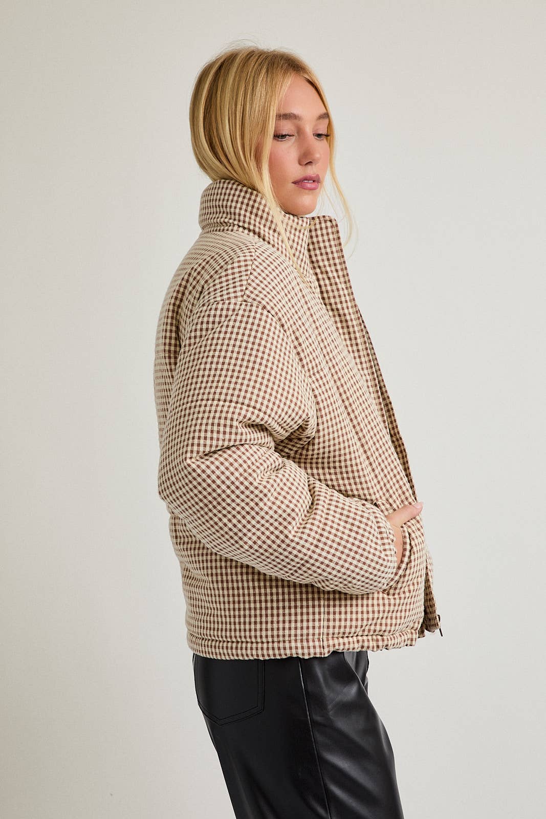 Hadley Gingham Puffer Jacket