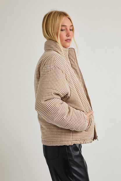 Hadley Gingham Puffer Jacket