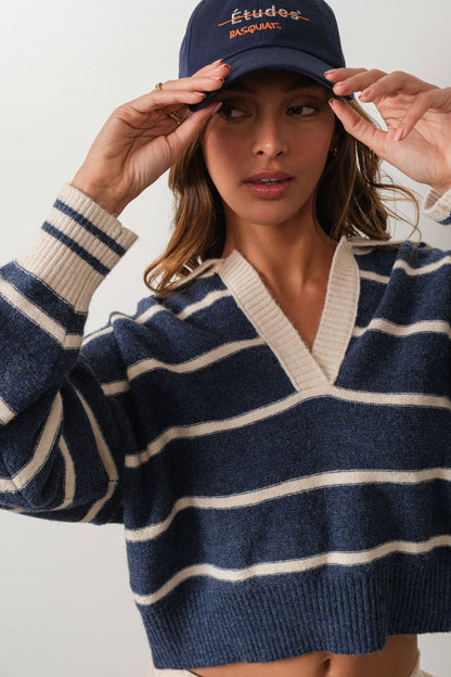 Coastal Prep Striped Sweater