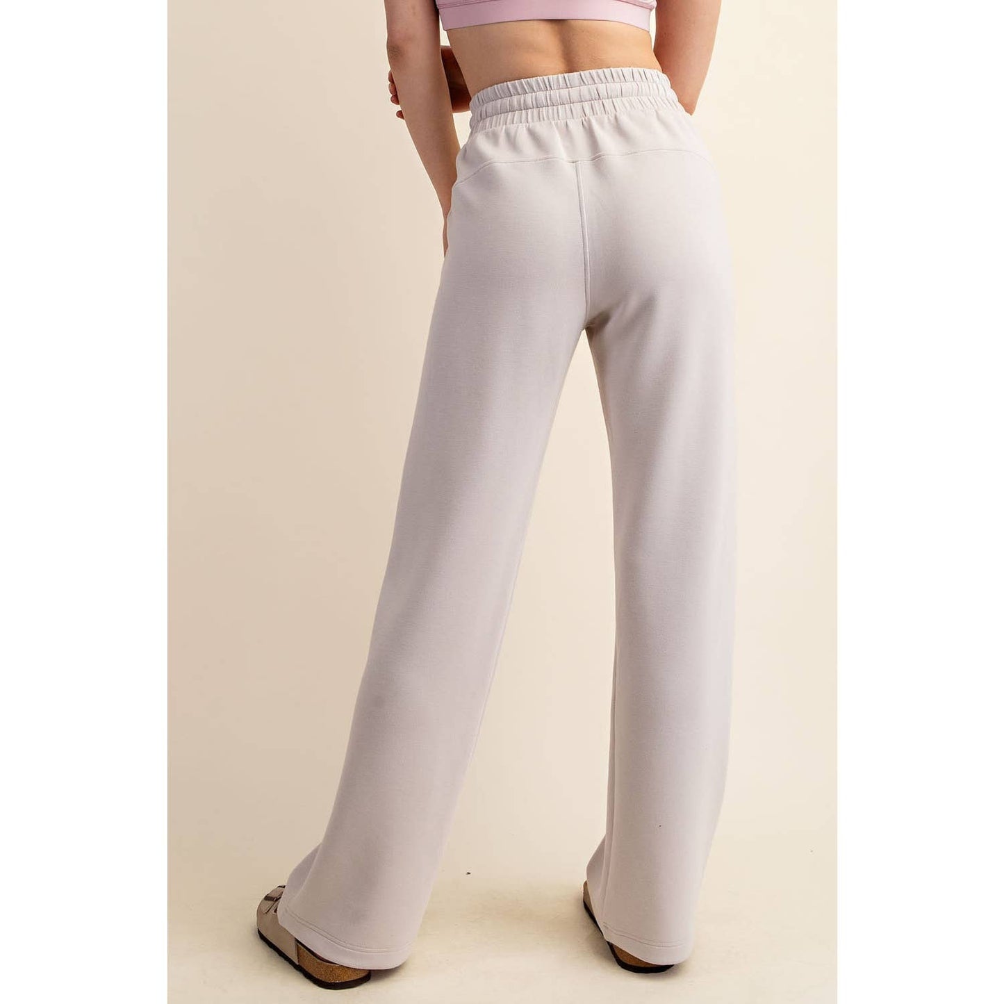 MODAL POLY SPAN SCUBA STRAIGHT PANT