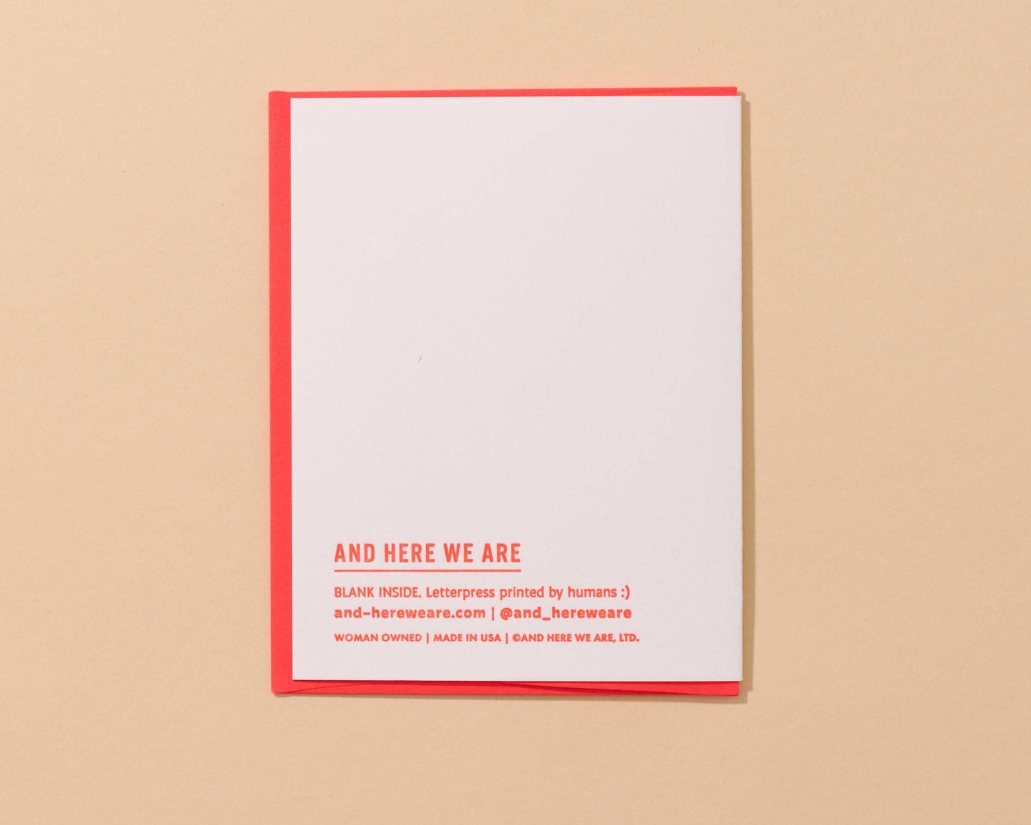 Letterpress Sardines Close to You Card