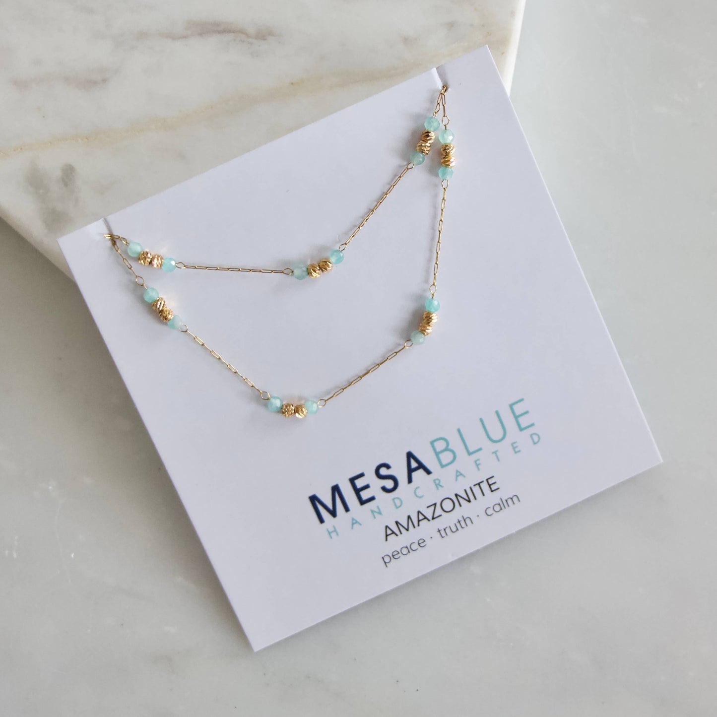 Gemstone Round Beaded Necklace