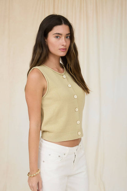 Raw Edge Coastal Cardi Vest