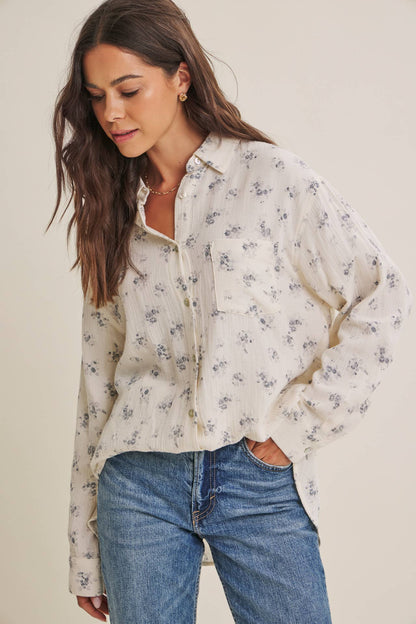 Soft Wind Floral Top