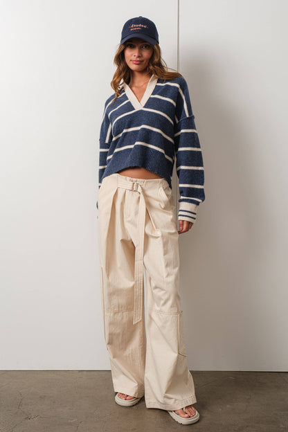 Coastal Prep Striped Sweater