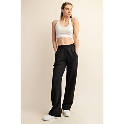 MODAL POLY SPAN SCUBA STRAIGHT PANT