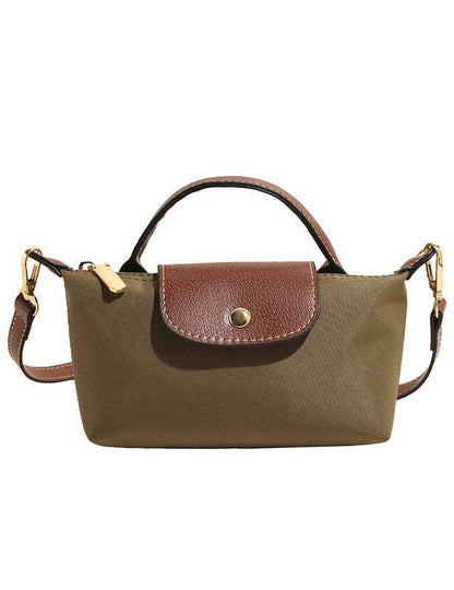 Simple Color Block Crossbody Bag