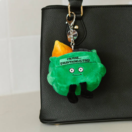 Dumpster Fire Plushie Bag Charm