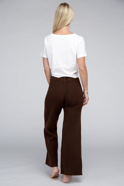 Solid Knit Pants