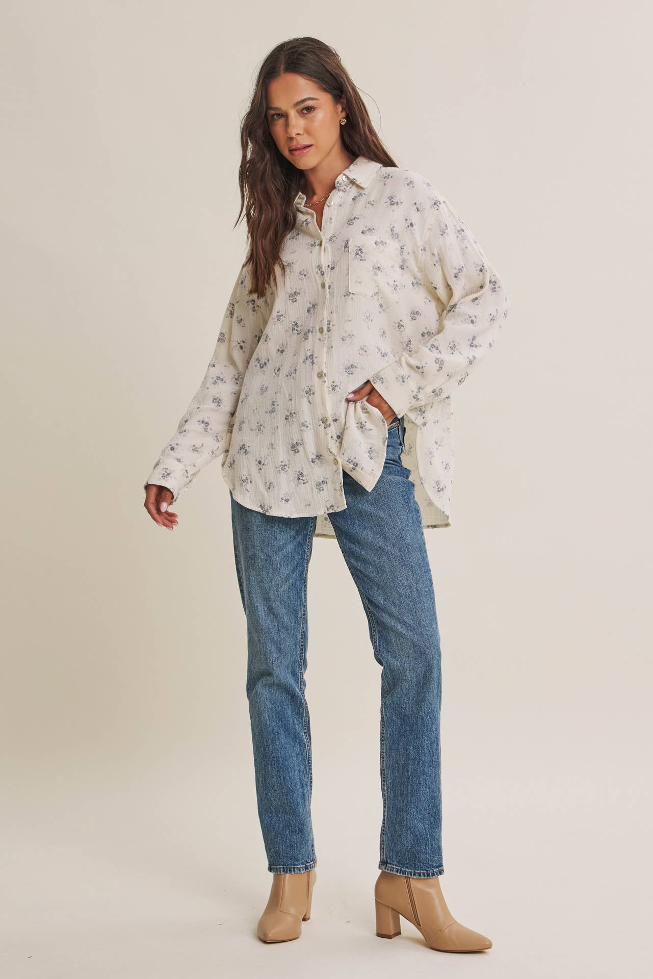 Soft Wind Floral Top