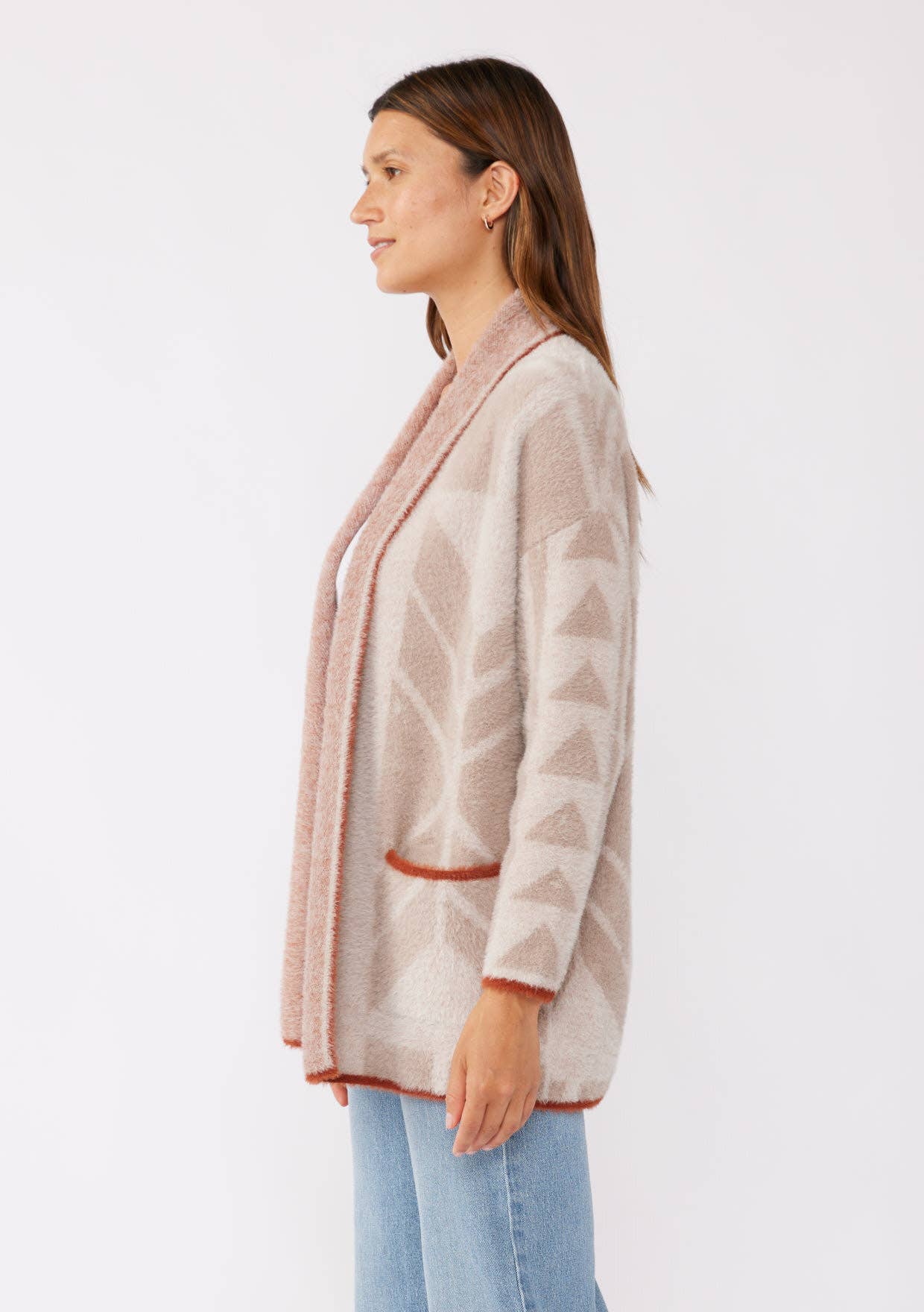 Tribal Shawl Collar Cardigan