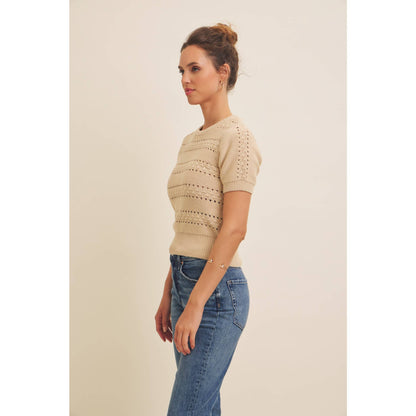 Vintage Breeze Pointelle Sweater