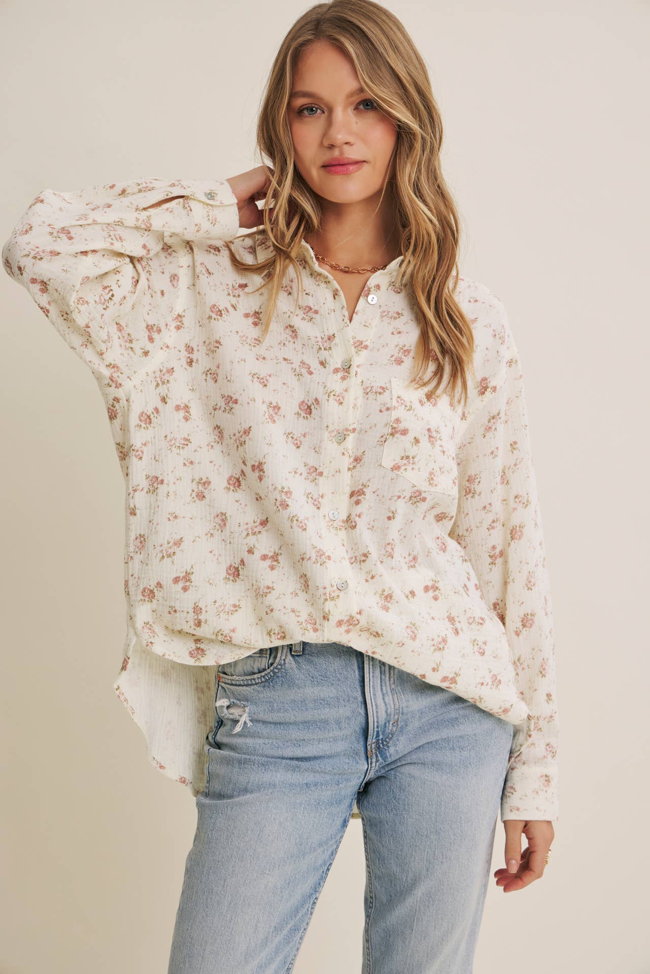 Soft Wind Floral Top