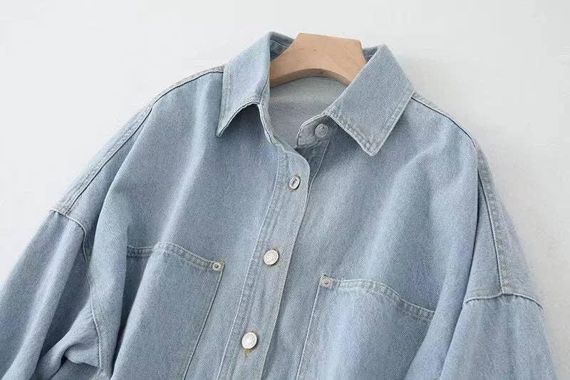 Oversized Jean Shacket