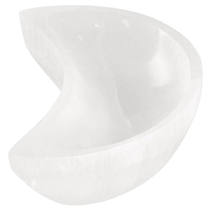 SELENITE HALF MOON TRINKET HOLDER