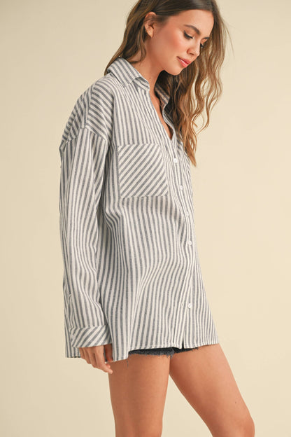 Laid-Back Luxe Stripe Shirt