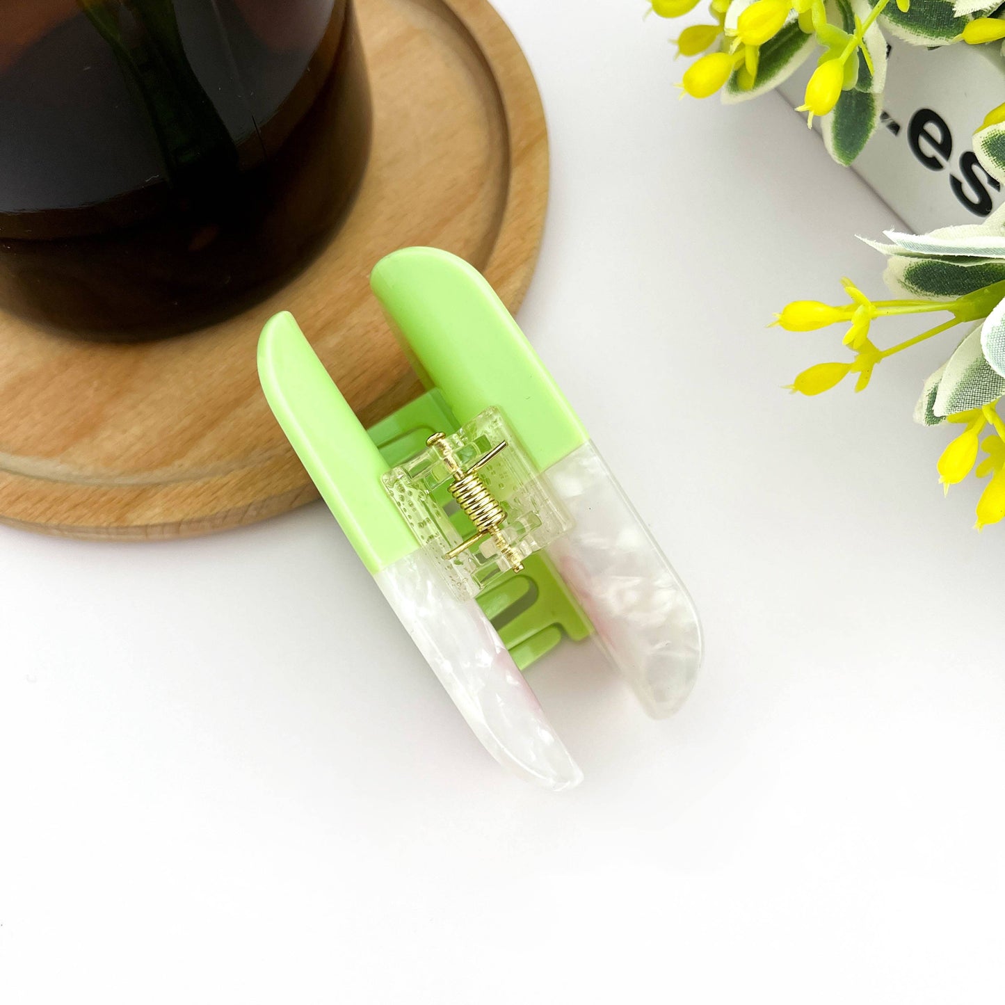 Acetate Pill Hair Clips