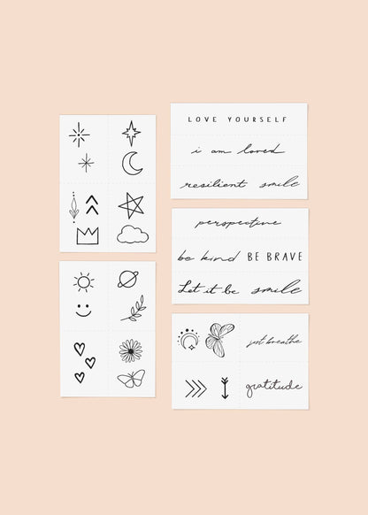 Forever Favorites Temporary Tattoo Pack